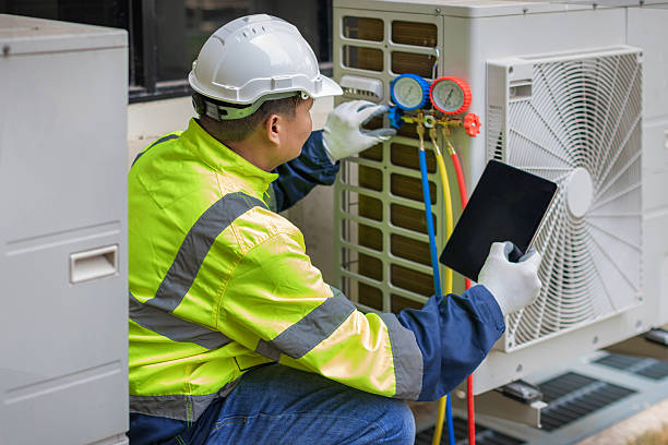 Professional Hvac technician working in Lucama, NC